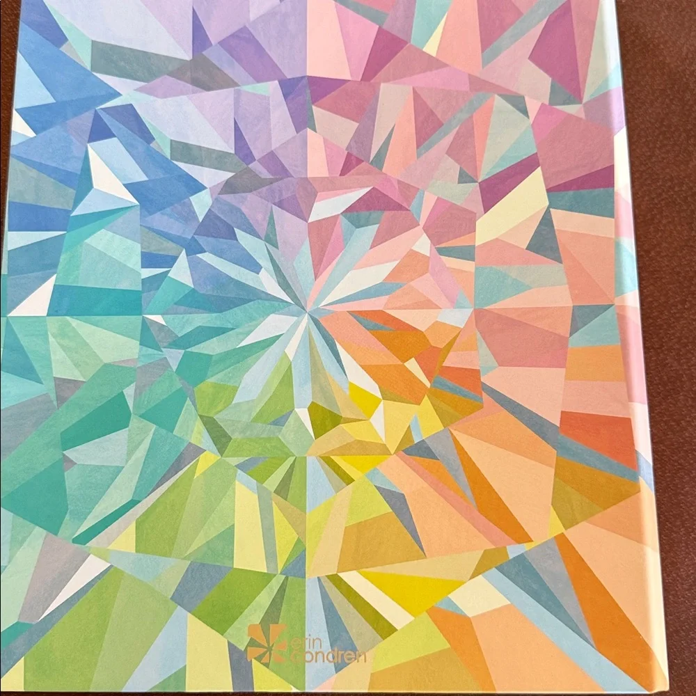 Colorful Geometric three ring Hardcover Notebook Cover